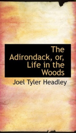 the adirondack or life in the woods_cover