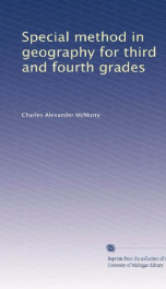 special method in geography for third and fourth grades_cover