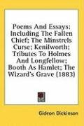 poems and essays including the fallen chief the minstrels curse kenilworth_cover