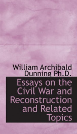 essays on the civil war and reconstruction and related topics_cover