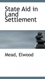 state aid in land settlement_cover