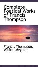 complete poetical works of francis thompson_cover