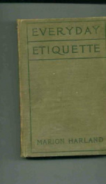 everyday etiquette a practical manual of social usages_cover