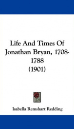 life and times of jonathan bryan 1708 1788_cover