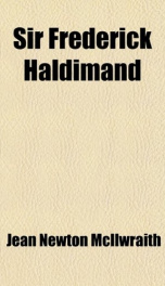 sir frederick haldimand_cover
