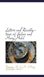 letters and recollections of julius and mary mohl_cover