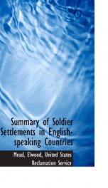 summary of soldier settlements in english speaking countries_cover
