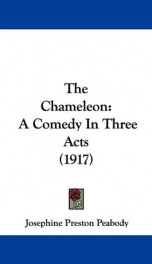 the chameleon a comedy in three acts_cover