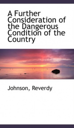 a further consideration of the dangerous condition of the country_cover