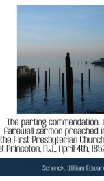 the parting commendation a farewell sermon preached in the first presbyterian_cover