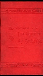 reminiscences the story of an emigrant_cover
