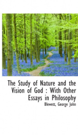 the study of nature and the vision of god with other essays in philosophy_cover