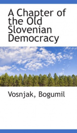 a chapter of the old slovenian democracy_cover