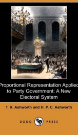 Proportional Representation Applied To Party Government_cover