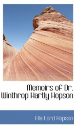 memoirs of dr winthrop hartly hopson_cover