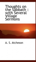 thoughts on the sabbath with several village sermons_cover