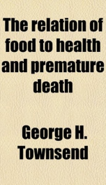 the relation of food to health and premature death_cover