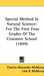 special method in natural science for the first four grades of the common school_cover