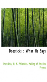 doesticks what he says_cover