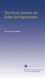 the private secretary his duties and opportunities_cover