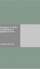 Chronicles (1 of 6): The Historie of England (3 of 8)_cover