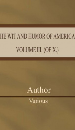The Wit and Humor of America, Volume III. (of X.)_cover