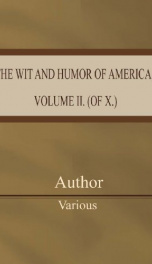 The Wit and Humor of America, Volume II. (of X.)_cover
