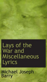 lays of the war and miscellaneous lyrics_cover