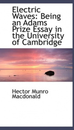 electric waves being an adams prize essay in the university of cambridge_cover