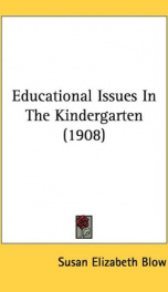 educational issues in the kindergarten_cover