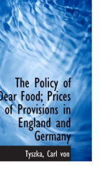 the policy of dear food prices of provisions in england and germany_cover