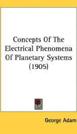 concepts of the electrical phenomena of planetary systems_cover