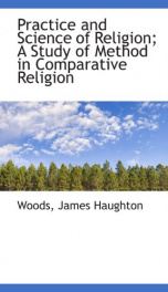 practice and science of religion a study of method in comparative religion_cover