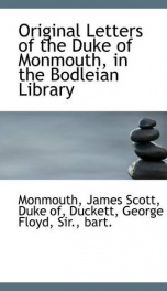 original letters of the duke of monmouth in the bodleian library_cover