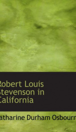 robert louis stevenson in california_cover