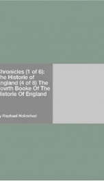 Chronicles (1 of 6): The Historie of England (4 of 8)_cover