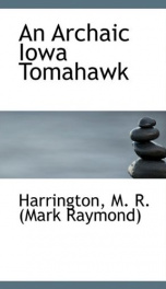 an archaic iowa tomahawk_cover