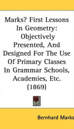 marks first lessons in geometry objectively presented_cover