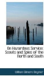 on hazardous service scouts and spies of the north and south_cover