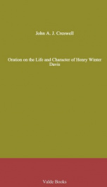 Oration on the Life and Character of Henry Winter Davis_cover