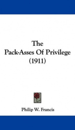 the pack asses of privilege_cover