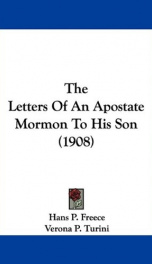 the letters of an apostate mormon to his son_cover