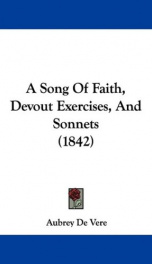 a song of faith devout exercises and sonnets_cover