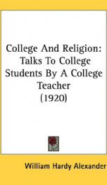 college and religion talks to college students by a college teacher_cover