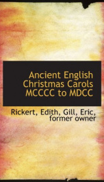 ancient english christmas carols mcccc to mdcc_cover