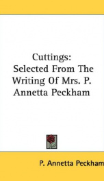 cuttings selected from the writing of mrs p annetta peckham_cover