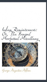 indian reminiscences or the bengal moofussul miscellany_cover