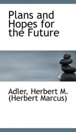 plans and hopes for the future_cover