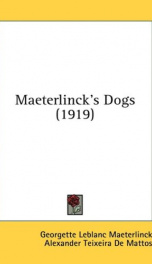 maeterlincks dogs_cover