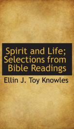 spirit and life selections from bible readings_cover